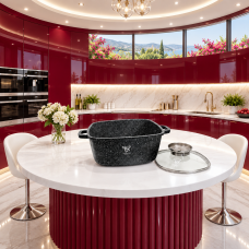 Кастрюля Top Kitchen TK00055 объемом 4,5 л с мраморным покрытием и крышкой