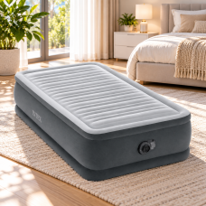 Intex Велюр матрац 64412 NP (3) односпальний, з вбудованим насосом 220-240V, в коробці