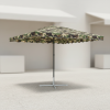 Садова парасоля Monsen EasyShade 2×3 м без вітрового клапану з срібним УФ-покриттям
