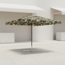 Садова парасоля Monsen EasyShade 2×3 м без вітрового клапану з срібним УФ-покриттям