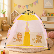 Детская автоматическая палатка 121×121 см с каркасом и окнами, игровой домик с сумкой