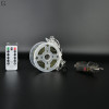 Гірлянда Роса 120м 1200 LED теплий жовтий + пульт, мідний зелений провід Вулична 