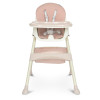 Детский стульчик для кормления M 4136-2 PINK, складной, экокожа, 5-точечные ремни безопасности.
