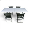 Кемпинговый комплект Travel Table Set – складной стол HDPE 180 см и 4 туристических кресла.
