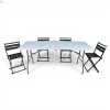 Кемпинговый комплект Travel Table Set – складной стол HDPE 180 см и 4 туристических кресла.