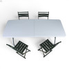 Кемпинговый комплект Travel Table Set – складной стол HDPE 180 см и 4 туристических кресла.