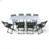 Кемпинговый комплект Travel Table Set – складной стол HDPE 180 см и 8 туристических кресел