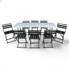 Кемпинговый комплект Travel Table Set – складной стол HDPE 180 см и 8 туристических кресел