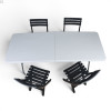 Кемпинговый комплект Travel Table Set – складной стол HDPE 180 см и 4 туристических кресла.