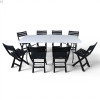 Кемпинговый комплект Travel Table Set – складной стол HDPE 180 см и 8 туристических кресел