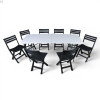 Кемпинговый комплект Travel Table Set – складной стол HDPE 180 см и 8 туристических кресел