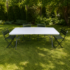 Кемпинговый комплект Travel Table Set – складной стол HDPE 180 см и 4 туристических кресла.