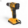 Шуруповерт ударний DeWALT 21V + 2 АКБ 2Ah + Металевий патрон 