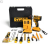 Шуруповерт ударний DeWALT 21V + 2 АКБ 2Ah + Металевий патрон 