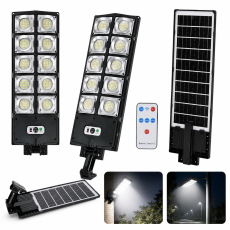 Уличный светильник на солнечной батарее W789A-6/W789B-6 на216- 360 LED с датчиком движения и пультом