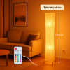 Торшер з LED підсвіткою 130 см, USB + адаптер, теплий/холодний світло, регулювання яскравості, пульт