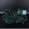 Вулична світлодіодна гірлянда-нить 40 м, 800 LED, зелений дріт, холодне біле світло, IP44