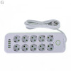 Мережевий фільтр Подовжувач USB ТК-13 (10×220В+4×USB+1×Type-C), F26u, Білий, 3 м