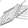 Електросушарка для білизни Heated Airer з крилами, 230 Вт, алюміній.