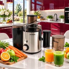 Соковыжималка электрическая Crownberg CB-3401 1000 Вт для приготовления свежих соков.