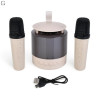 Караоке-система K19 Smart Portable Speaker з 2 бездротовими мікрофонами та LED-підсвіткою