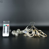 Гірлянда Роса штора 2×2 м 160 LED, USB, пульт, 8 режимів, мультиколор, IP20