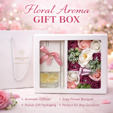 Подарочный набор с ароматическим диффузором и мыльными розами "Floral Aroma Gift Box"