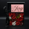 Романтический набор мыльных роз "Red Rose Joy Box" в подарочном боксе