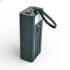 Power bank Повербанк40000 мА·рік з LED-дисплеєм та вбудованими кабелями