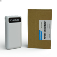Power bank Повербанк40000 мА·рік з LED-дисплеєм та вбудованими кабелями Швидка зарядка 