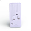 Power bank Повербанк40000 мА·рік з LED-дисплеєм та вбудованими кабелями Швидка зарядка 