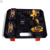Шуруповерт DeWALT 24V Безщітковий + 2 АКБ 10Ah + Металевий патрон + Набір інструментів 
