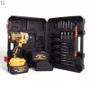 DeWALT гайковерт акумуляторний 24V безщітковий з кейсом, 2×10Ah акумуляторами та набором насадок