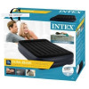 Intex Велюр матрац 64124 ND(2) 152х203х42см, вбудований електронасос, двоспальний