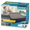 Intex Велюр матрас 64136 ND (2) двуспальный с подголовником, со встроенным насосом, размер 203х152х42см