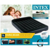 Intex Велюр Кровать 64142(3) с подголовником + насос в подарок размер 191х137х25см