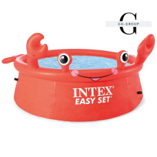 Intex Бассейн надувной 26100 NP (2) Crab Easy Set, 183х56, 880л, в коробке