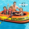 Intex Лодка 58332 NP (3) + пластиковые весла и ручной насос, 211х117х41см