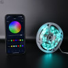Світлодіодна гірлянда-стрічка RGB — 10 метрів, 100 діодів, USB (без адаптера), пульт + мобільний додаток