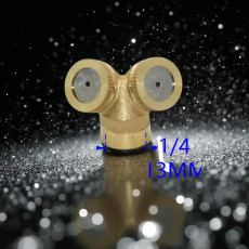 Насадка-розпилювач латунна для обприскувача 1/4", 1/2", 3/4", регульований тиск і діаметр розпилення