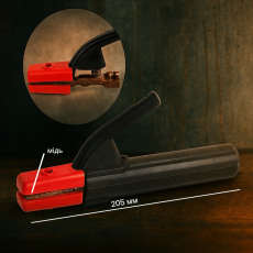 Электрододержатель PINZA 300А тип Израиль, 205 мм, металлический корпус литья, для электродов 1.6–4 мм