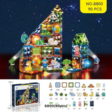 Магнітний конструктор зоопарку 90 деталей. (8800)