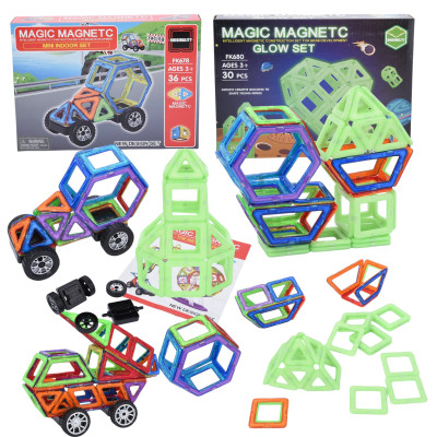 Магнітний конструктор Magical Magnet деталей 66 №0