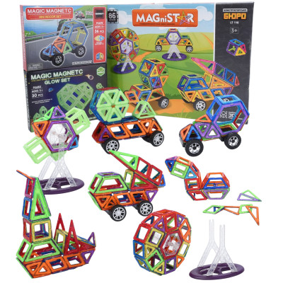 Магнітний конструктор Magical Magnet деталей 152 деталій  №0