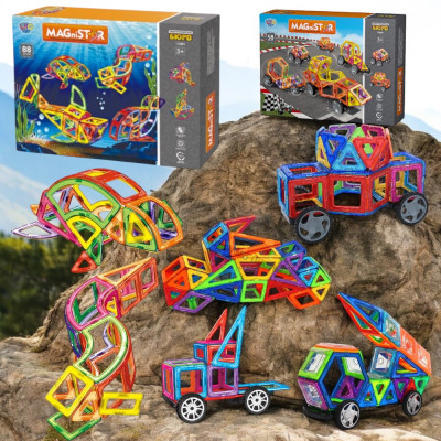 Магнитный конструктор, транспорт и морские обители 146 деталей Magnit/Magical/LIMO TOY №0