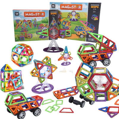 Магнітний конструктор Magical Magnet деталей 144 №0