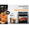 Аерофрітюрниця LumaBella B-9006, 14 л, 2500 Вт, сенсорне керування, 10 режимів, без олії, антипригарне покриття