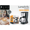 Капельная кофеварка LumaBella LB-54001, 800 Вт, 12 чашек, съемный фильтр, функция подогрева, защита от перегрева