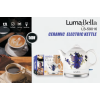 Керамічний електрочайник LumaBella LB-59016 1.2 л, 1500 Вт, прихований нагрівальний елемент, фільтр від накипу