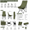 Сложное туристическое кресло-паук Compact Outdoor Chair 100 кг с черным чехлом.